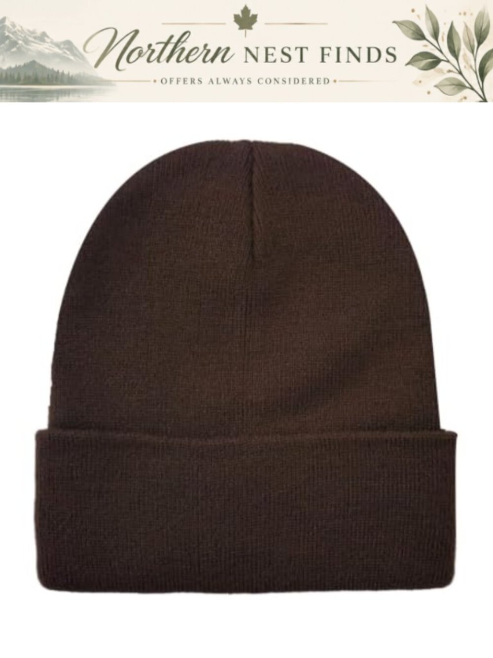 Cable Knit Ponytail Beanie Hat Messy Bun Winter Skull Cap Stretch